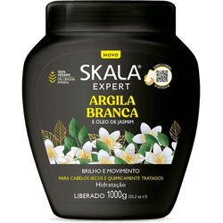 CREME DE TRATAMENTO SKALA POTE 1KG ARGILA BRANCA